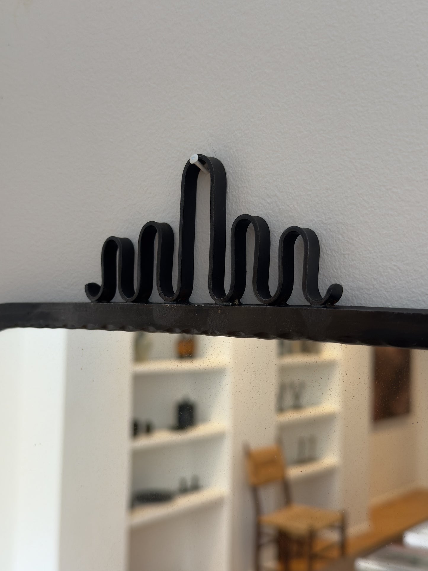 1950s Wrought Iron Mirror