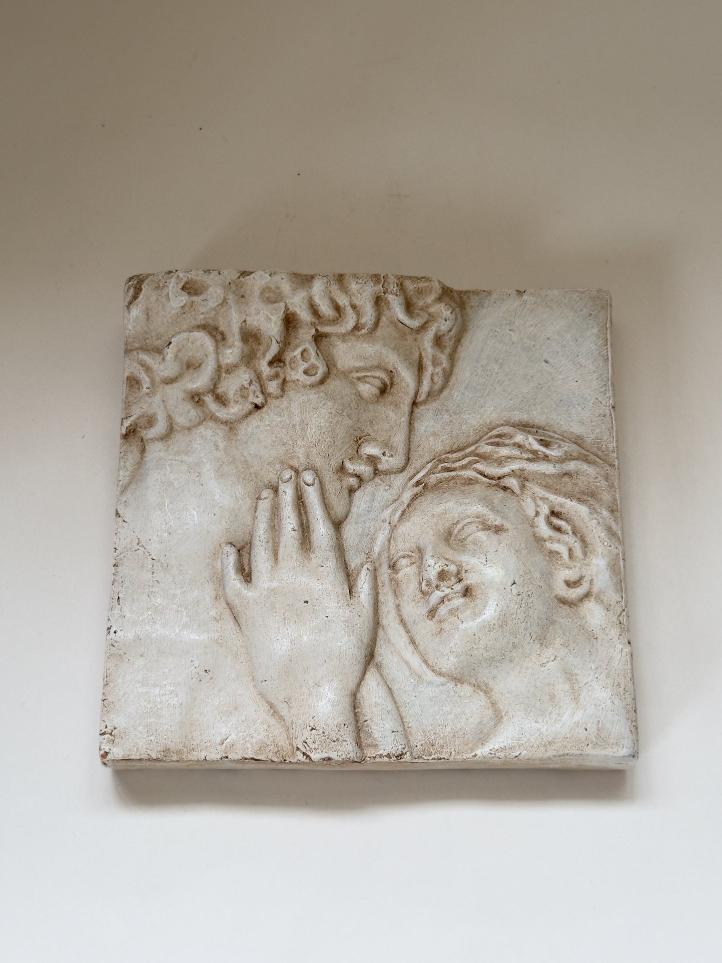 Sculpted Lovers Wall Relief