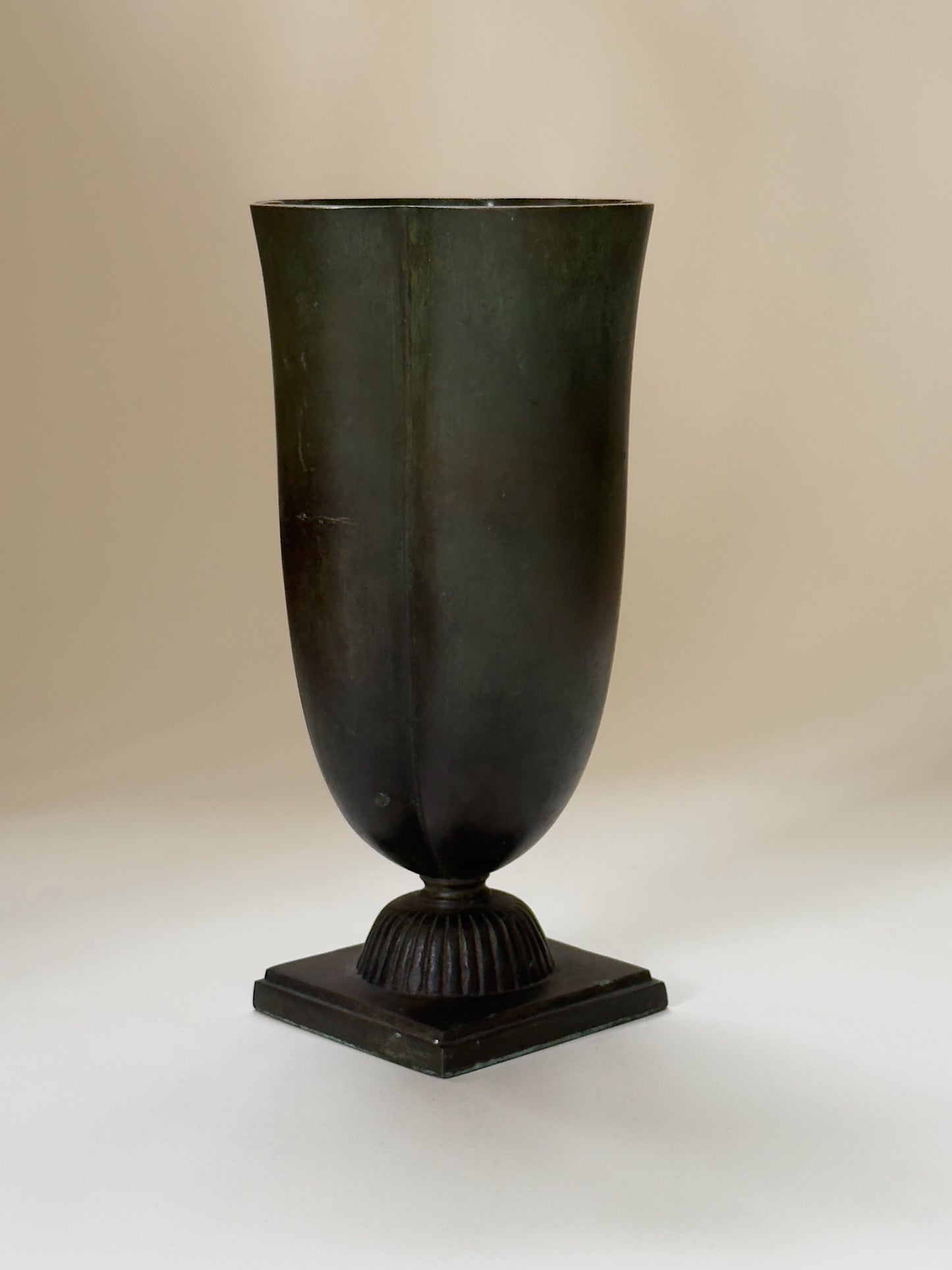 Bronze Vase by GAB, 1930s