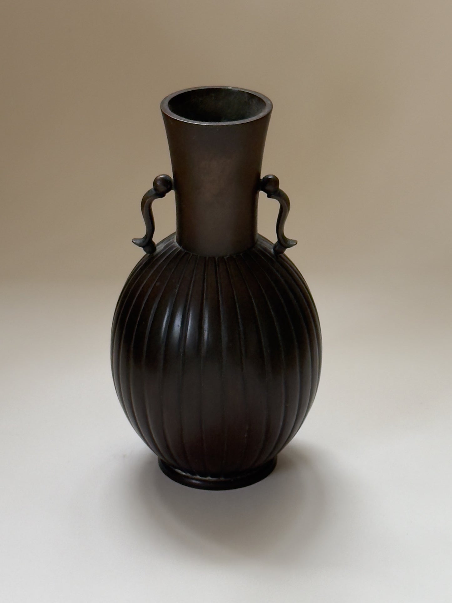 Art Deco Bronze Vase by Just Andersen for GAB, 1930s