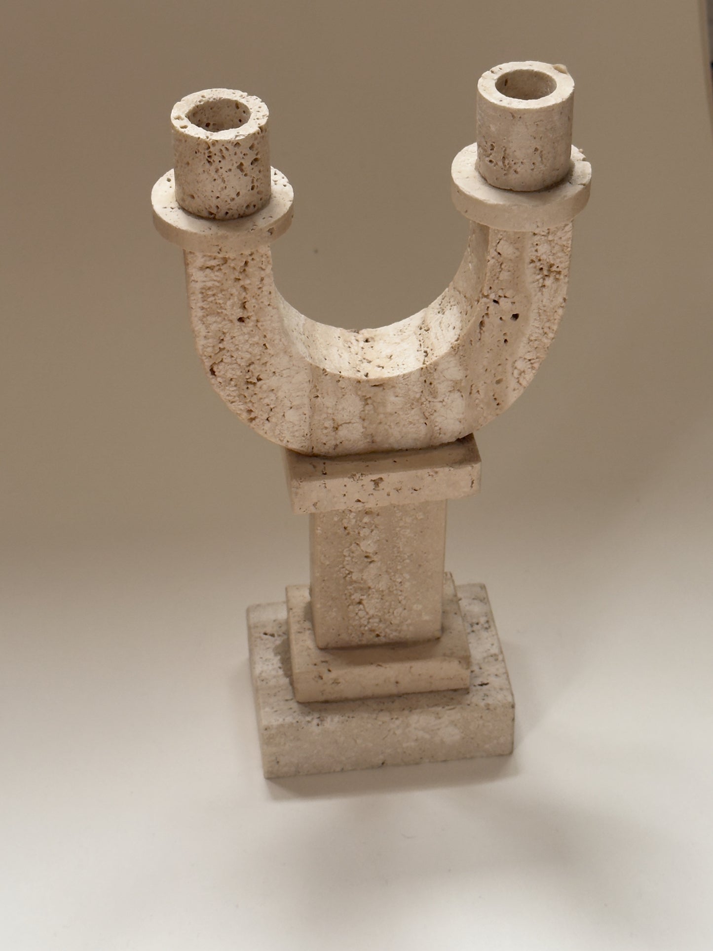 Fratelli Mannelli Travertine Candle Holder