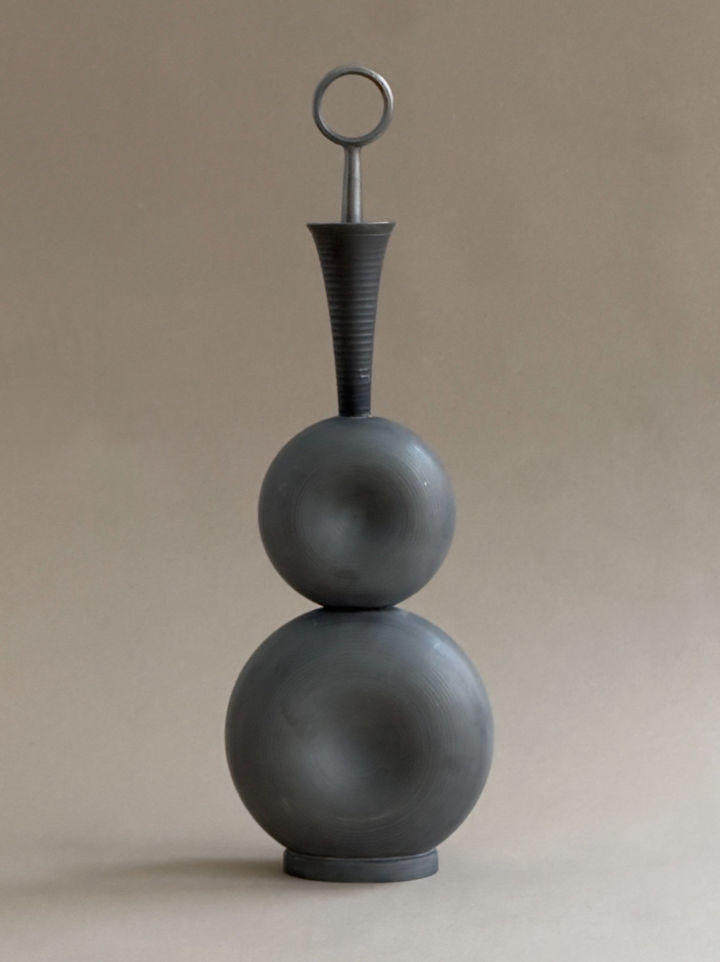 Modernist Pewter Decanter