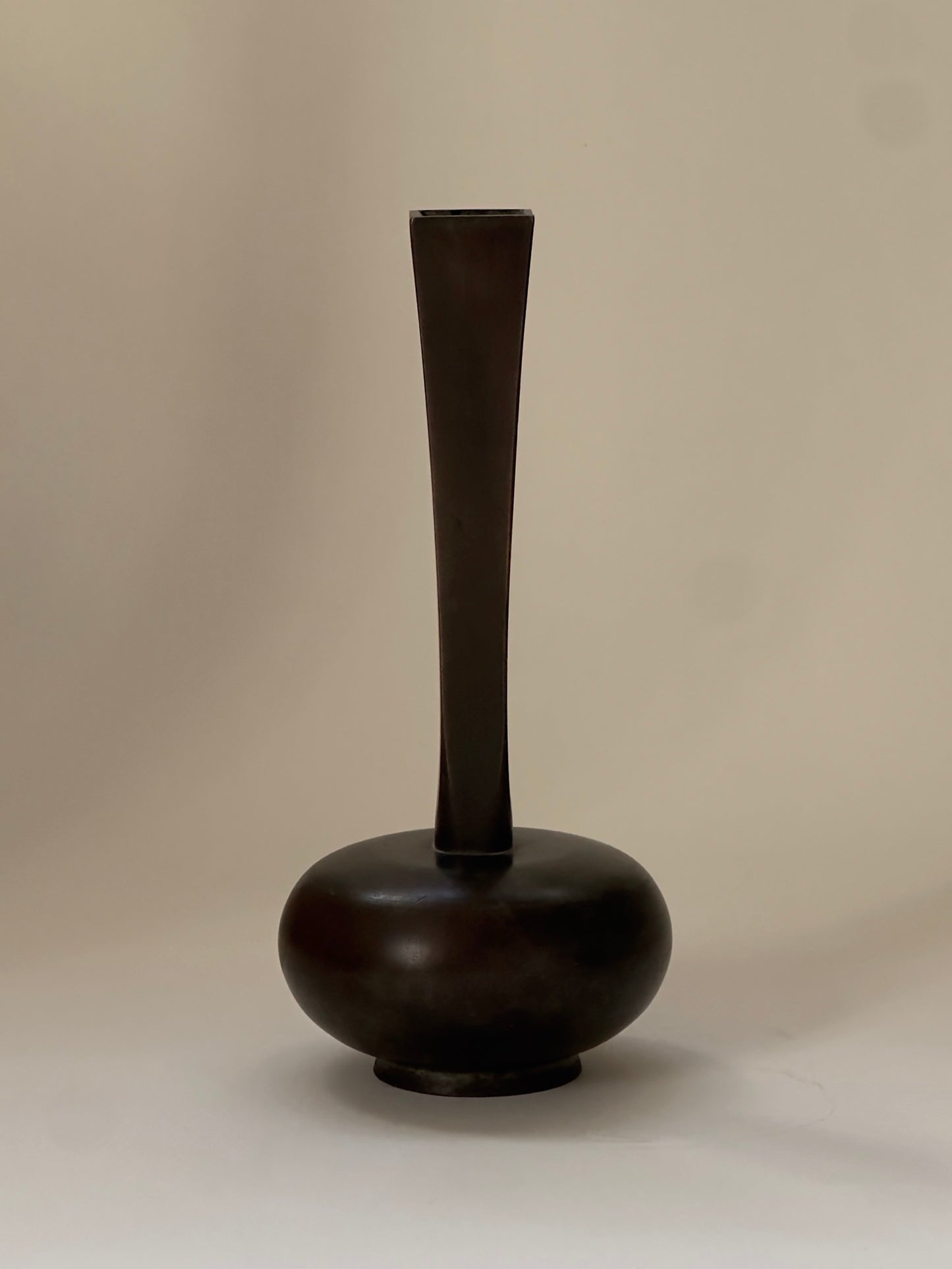 Patinated Bronze Vase by GAB