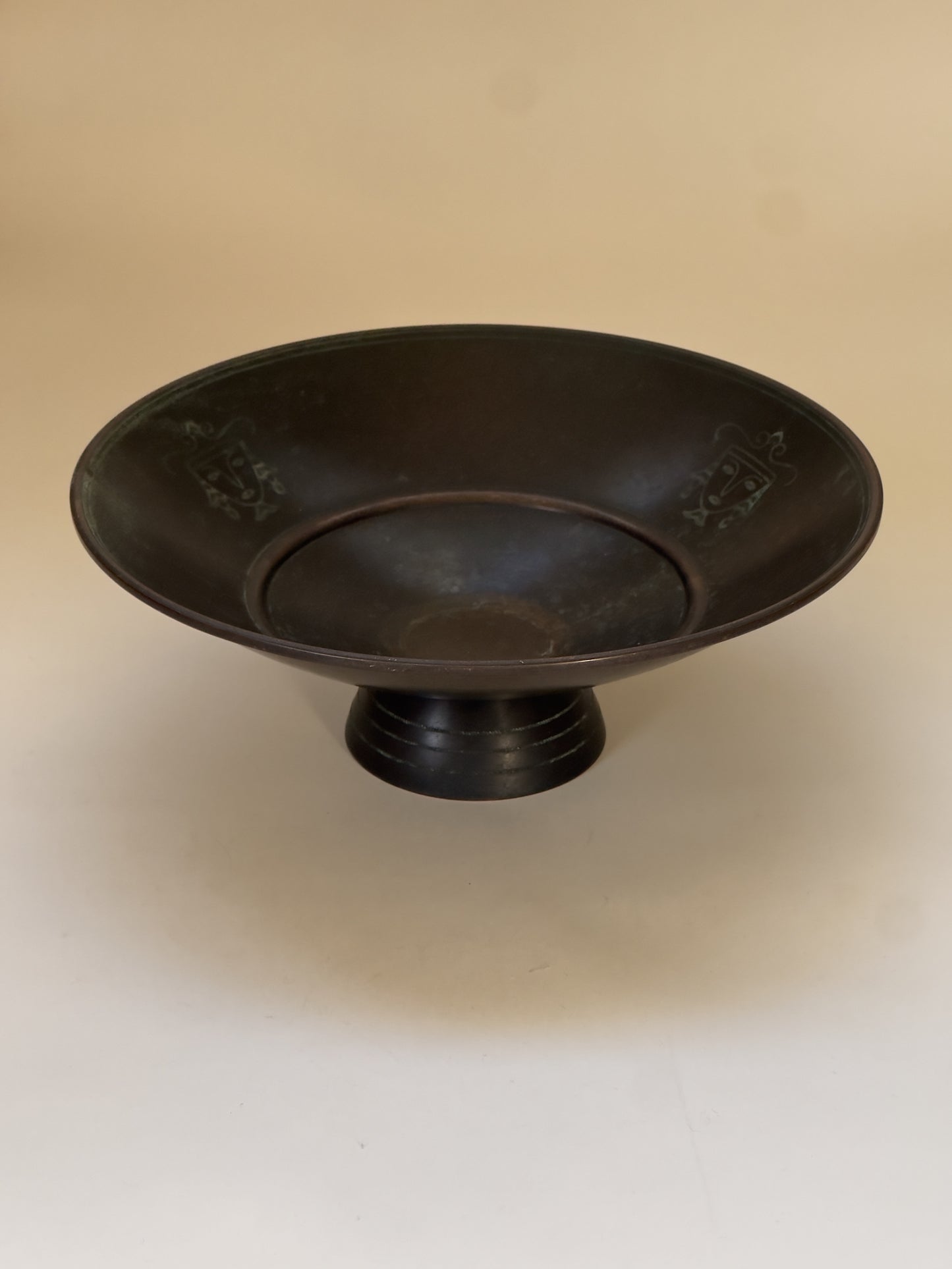 Bronze Bowl on foot