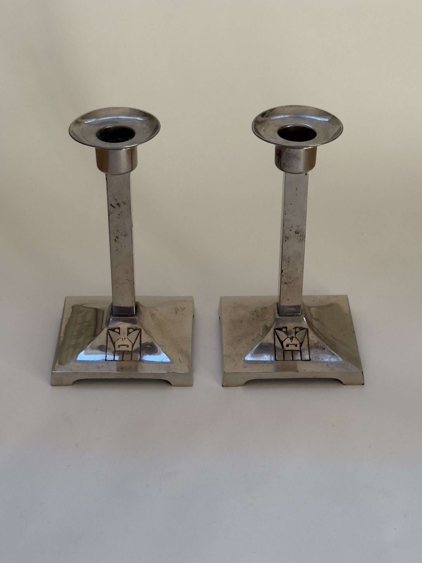 Pair of Art Deco Candlesticks, 20s/30s