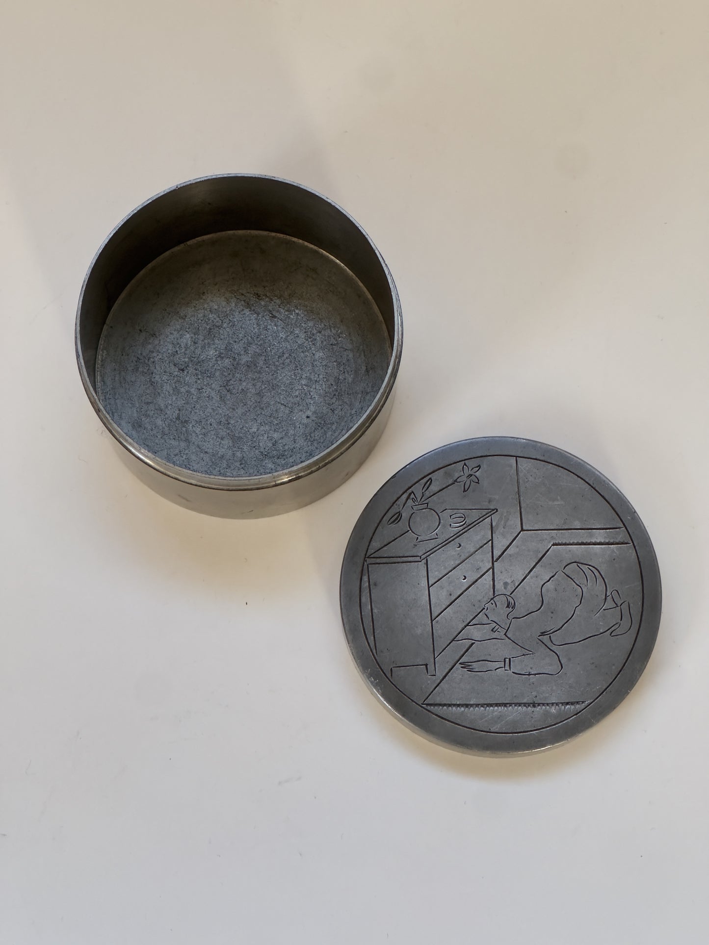 Sylvia Stave Pewter Jar