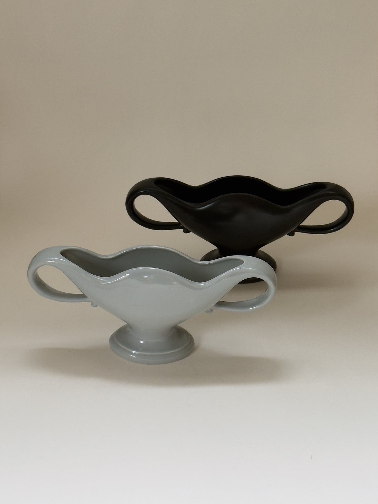 Fulham Pottery Mantle Vase in Powder Blue, 1930s