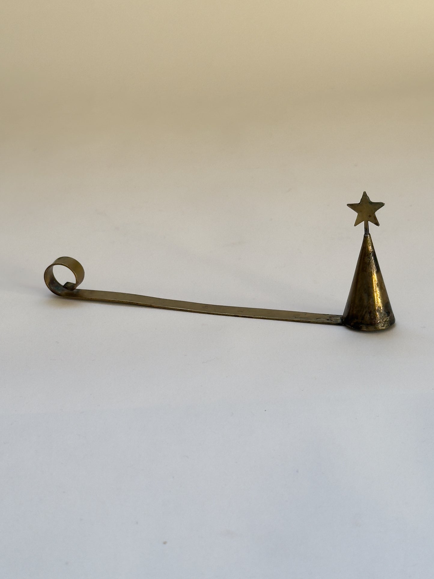 Mid-Century Brass Candle Snuffer, 1940s–1950s