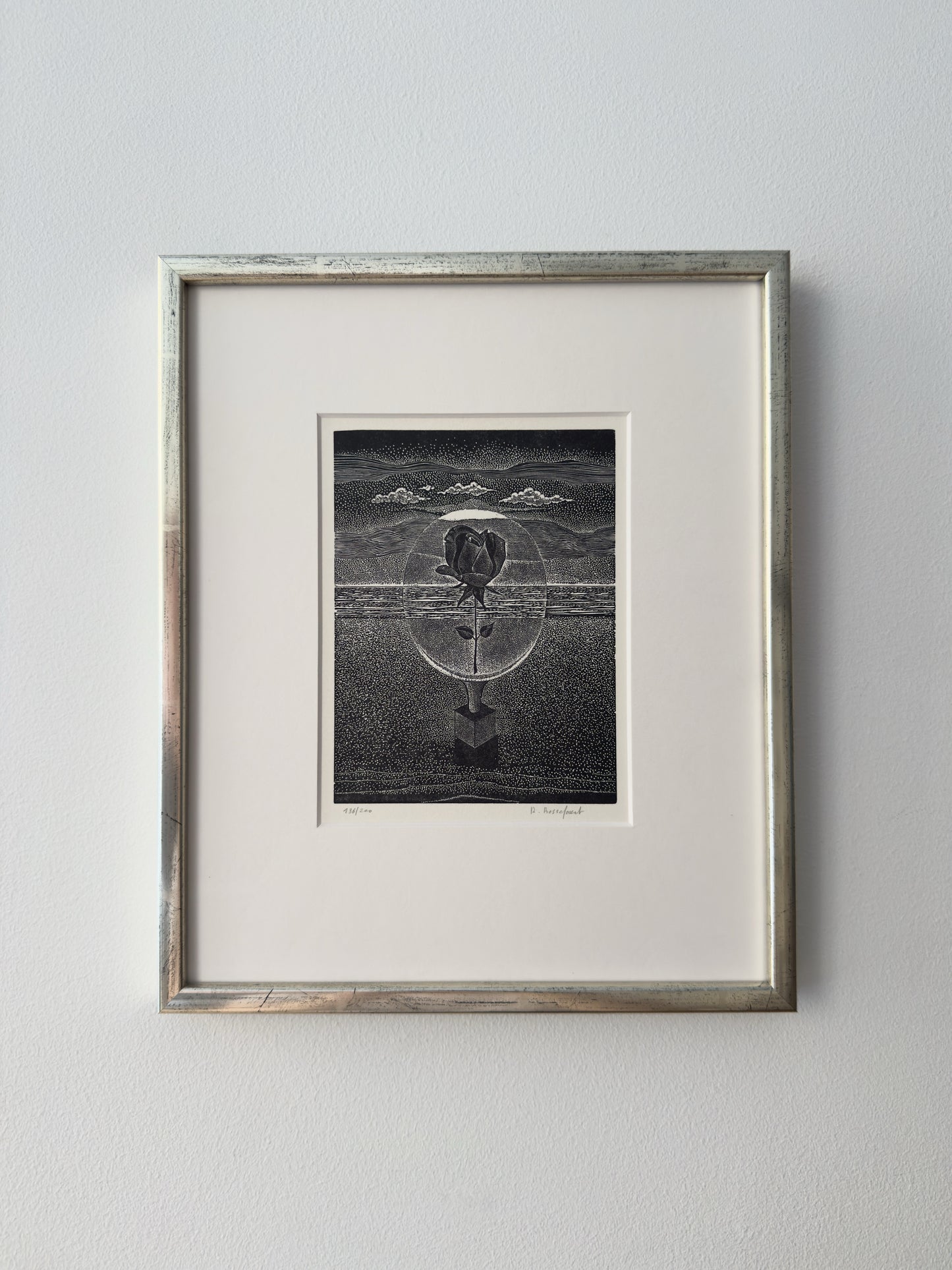 Surrealist Engraving by Renaat Bosschaert, I