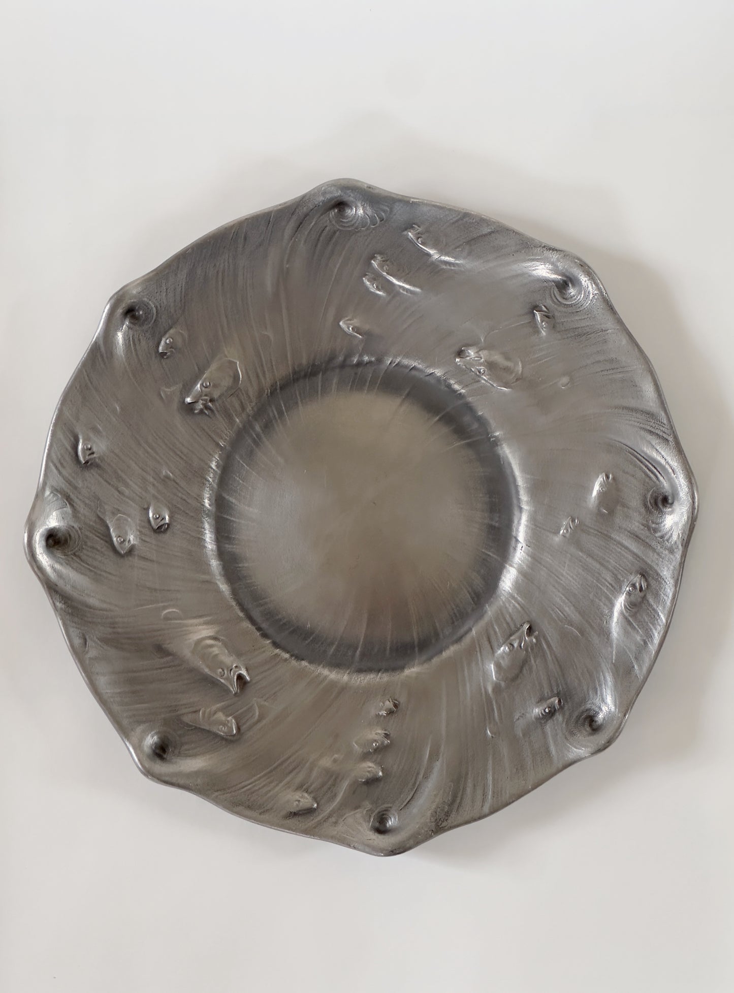 Octagonal Pewter Dish