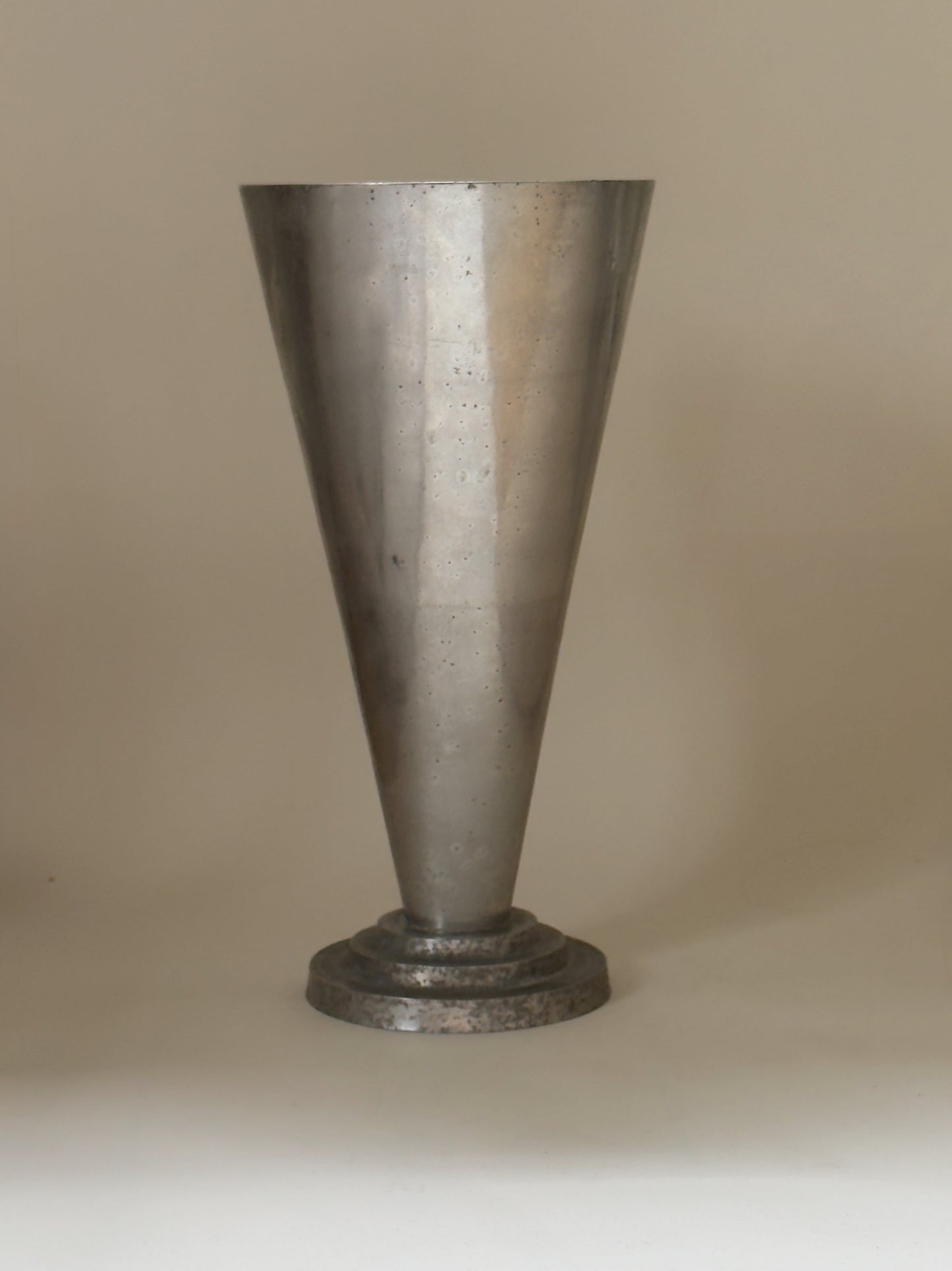 Large Sculptural Metal Vase