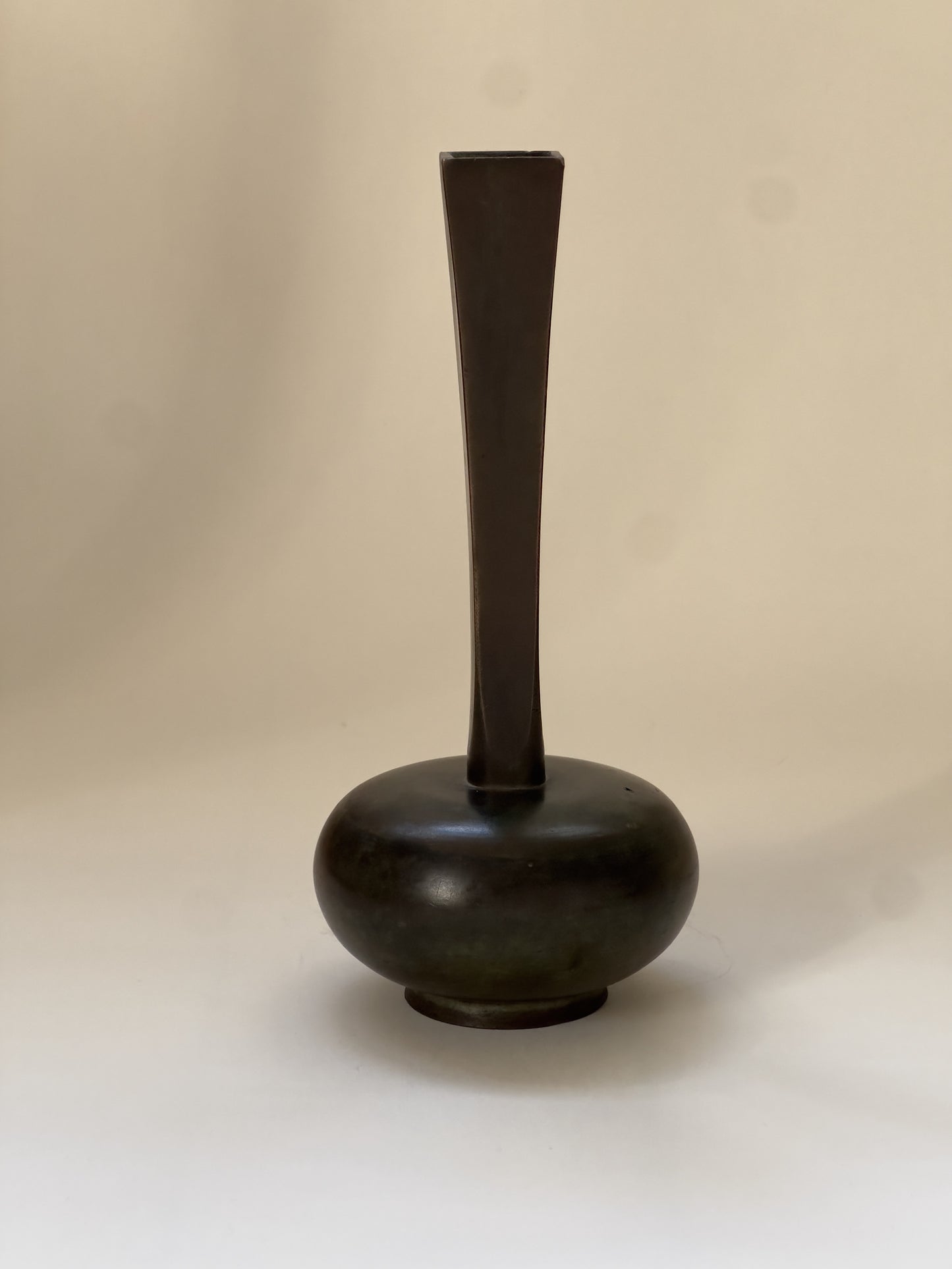 Patinated Bronze Vase by GAB