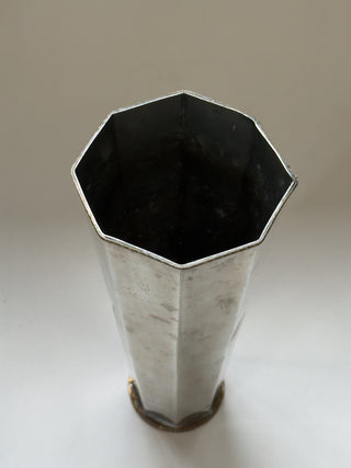 Octagonal Pewter Vase, 1955