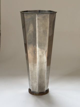 Octagonal Pewter Vase, 1955