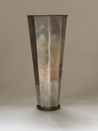 Octagonal Pewter Vase, 1955