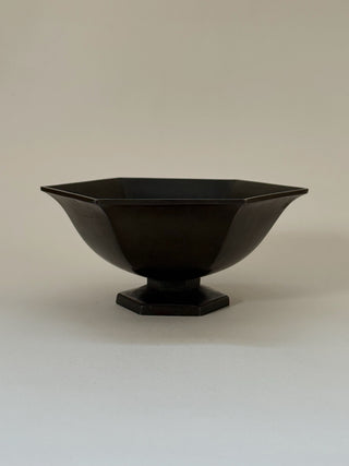 Hexagonal Just Andersen Bowl in Disko Metal