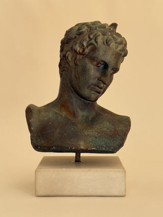 Clay Bust on Marble Base