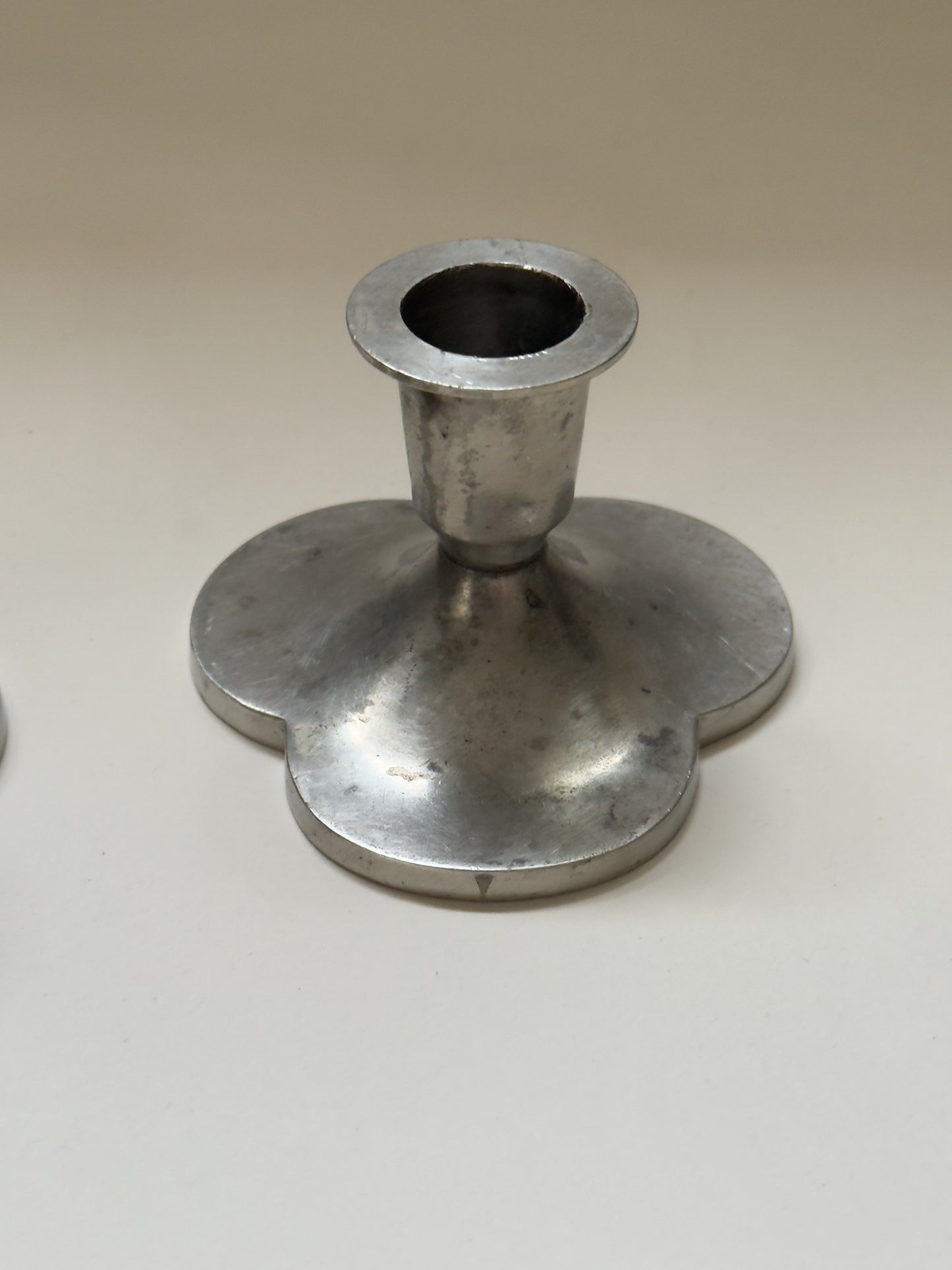 Pair of Pewter Candlesticks by Just Andersen