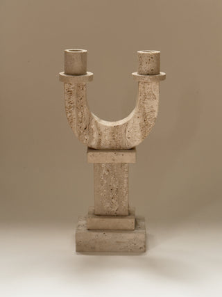 Fratelli Mannelli Travertine Candle Holder