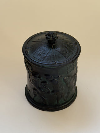 Antique Cast Iron Tobacco Jar I
