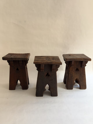 Trio of Neo-Gothic Stools