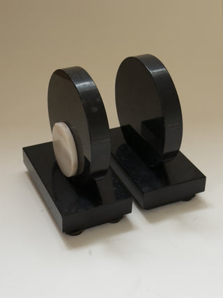Art Deco Marble Bookends