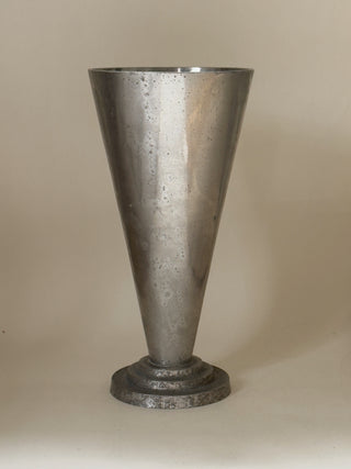 Large Sculptural Metal Vase