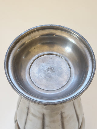 Art Deco Pewter Vase by GAB, 1930s
