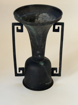Antique Japanese Bronze Temple Vase, 19th Century