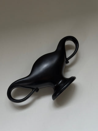 Fulham Pottery Mantle Vase in Black, 1930s