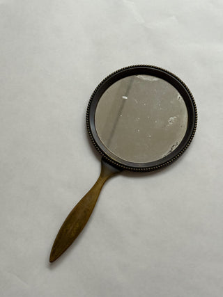 Art Deco Hand Mirror in Bronze, 1930s