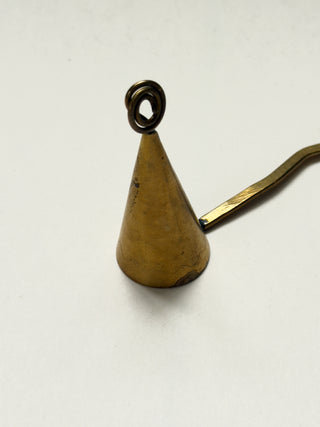 Sculptural Brass Candle Snuffer