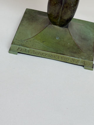 Art Deco Mermaid Bowl in Bronze, Ystad Brons