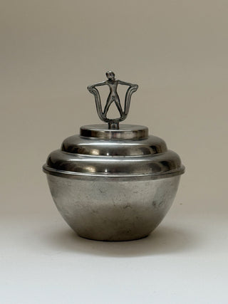 Sculptural Pewter Bonbonnière, Sylvia Stave, CG Hallberg, 1930s
