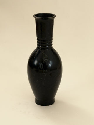 Japanese Bronze Vase, Showa Period, 1959