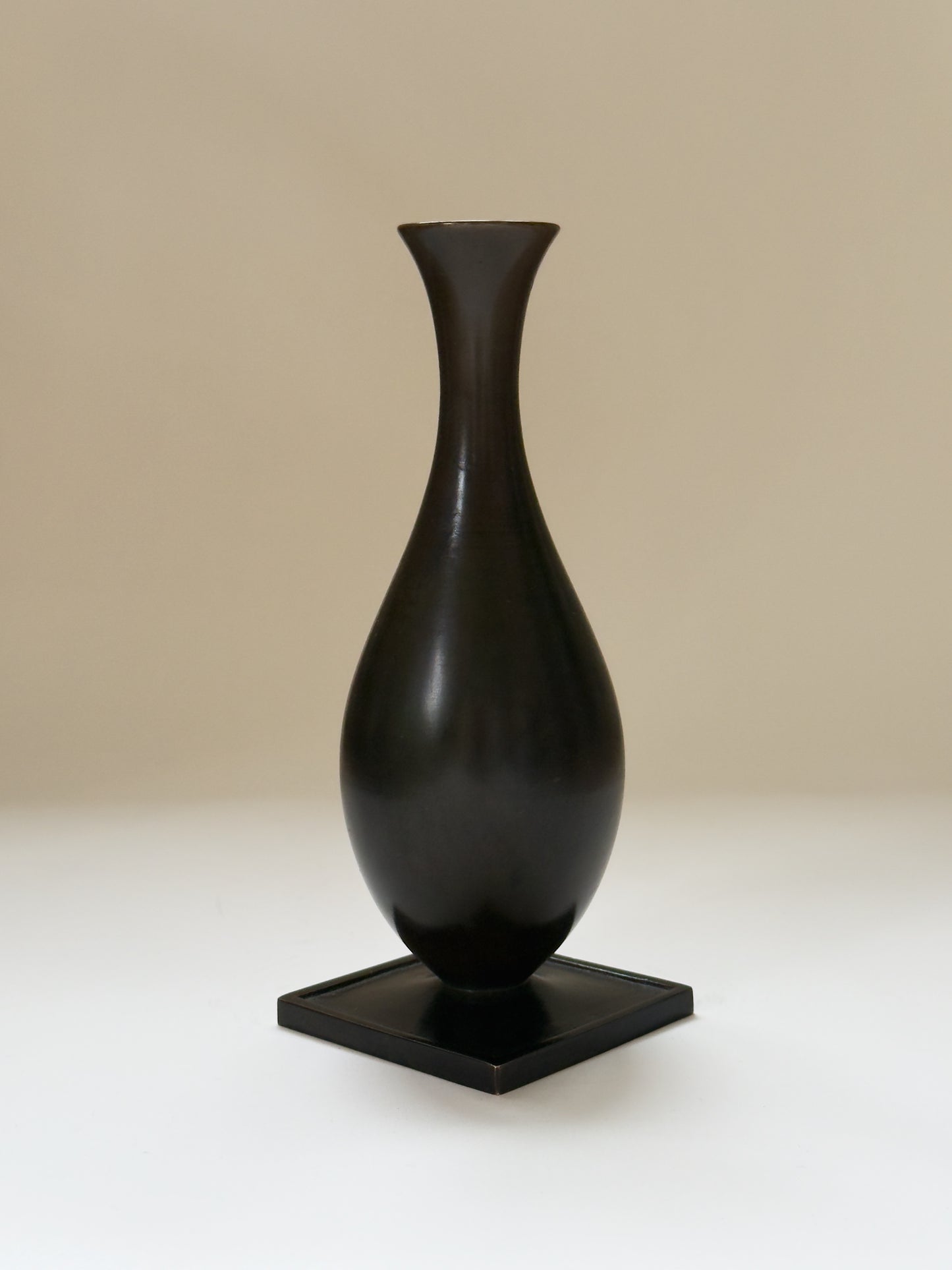 Bronze Vase by GAB, 1930s