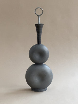 Modernist Pewter Decanter