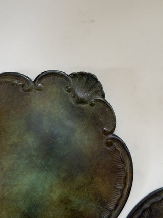 Patinated Bronze Candle Sconces by GAB, 1930s