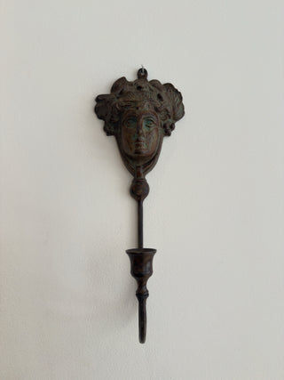 Neoclassical Bronze Candle Sconce