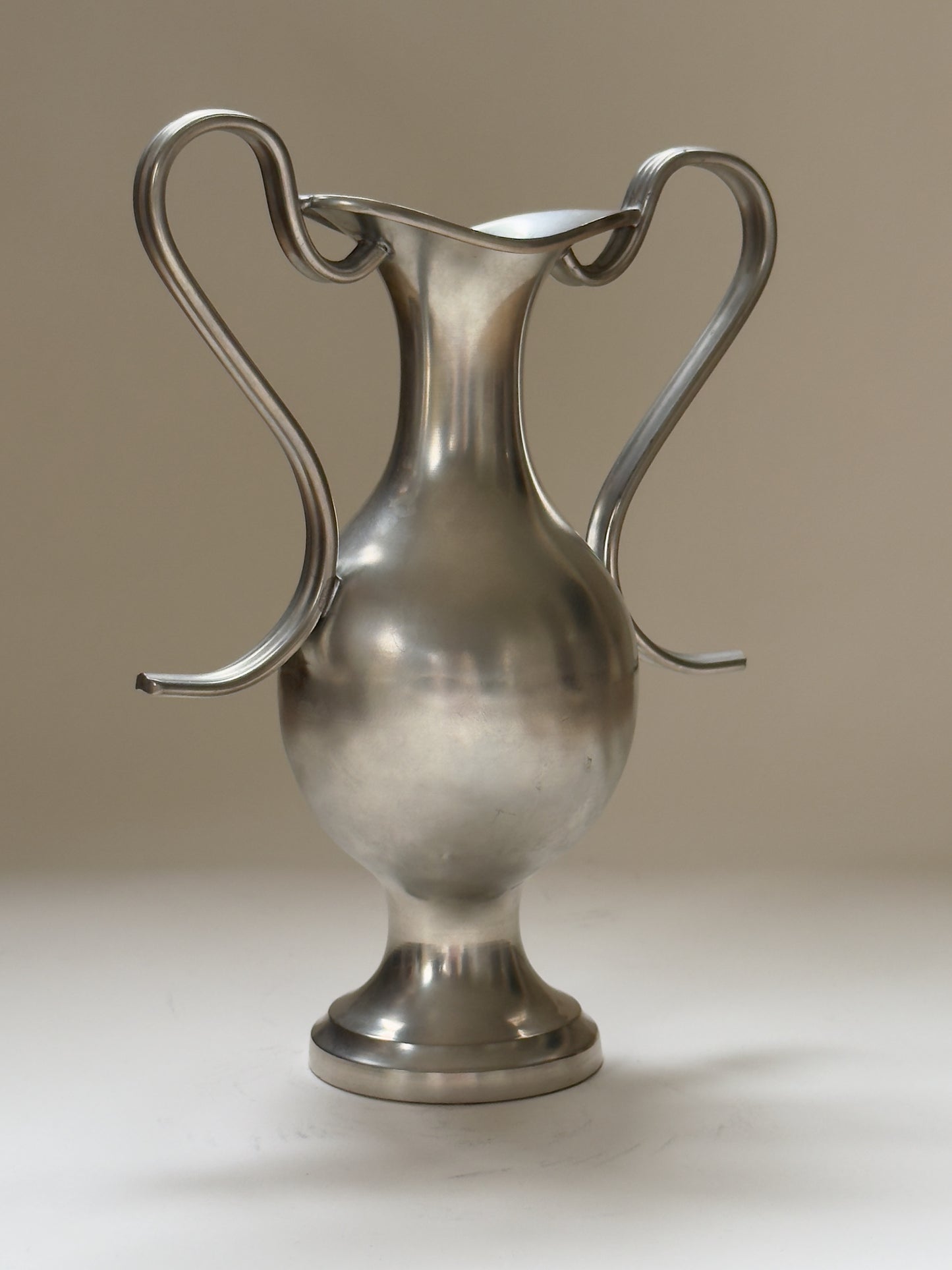Sculptural Pewter Vase by Ernst Svedbom, 1968
