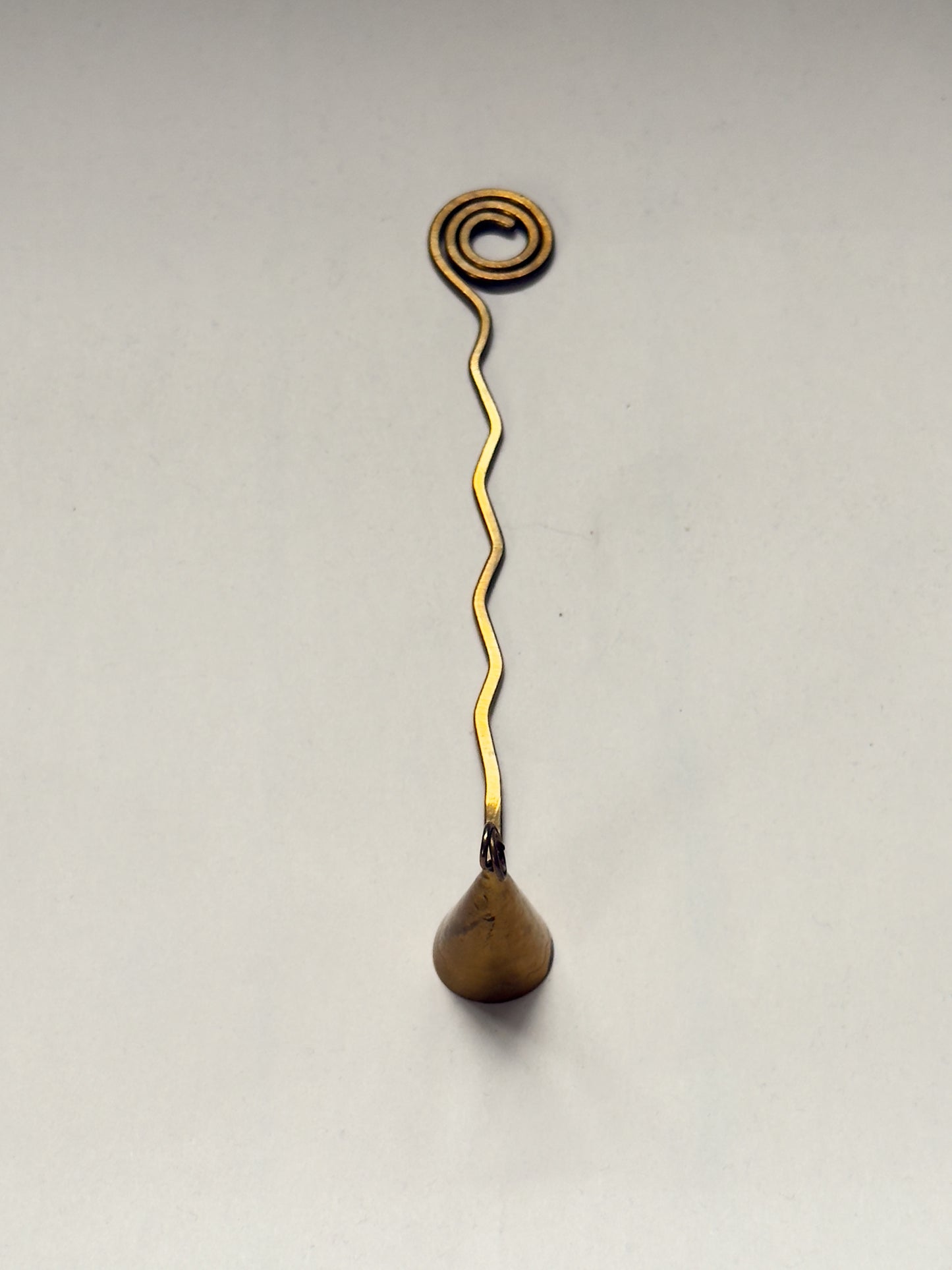 Sculptural Brass Candle Snuffer