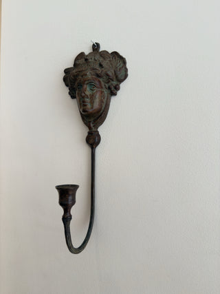 Neoclassical Bronze Candle Sconce