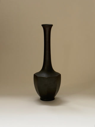 Octagonal Japanese Bronze Vase