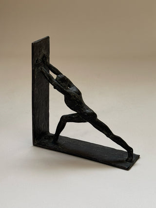 Sculptural Bronze Bookends