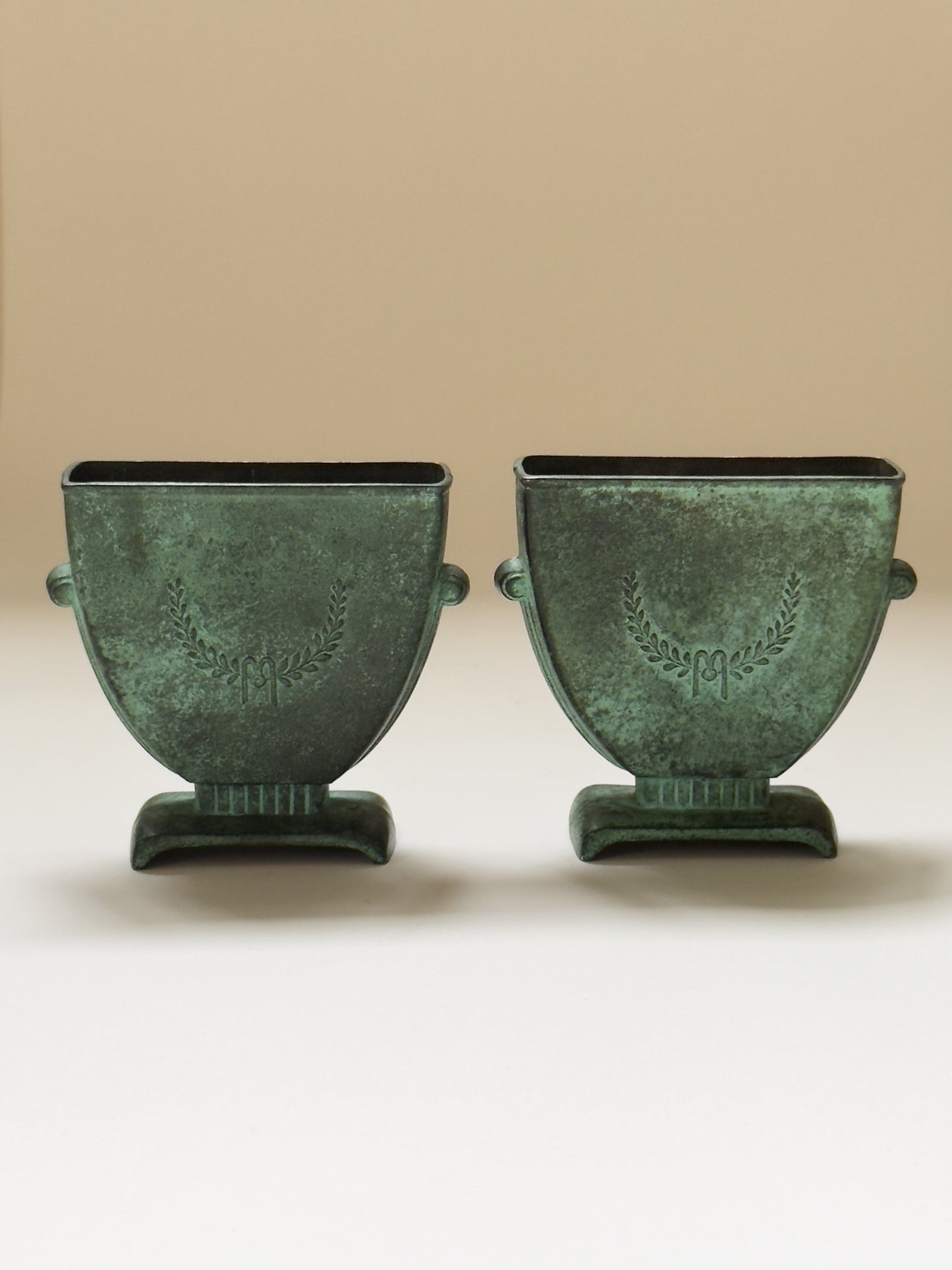 Pair of Urns/Vases by CG Hallberg, Swedish Modern, c. 1940s