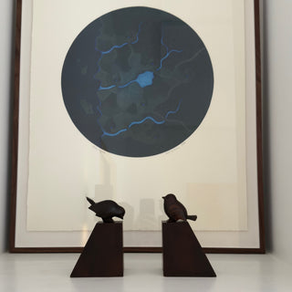 Cartographic Dreamscape in Deep Blue