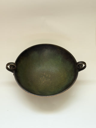 Bronze Bowl with scrolled handles