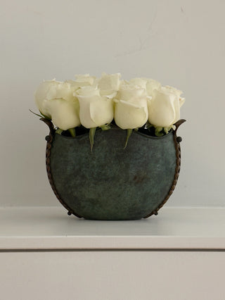 Patinated Bronze Vase, Early 20th Century