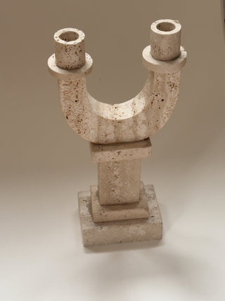 Fratelli Mannelli Travertine Candle Holder