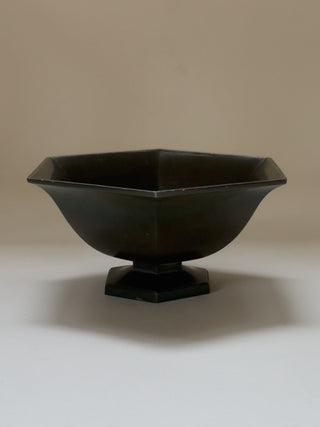 Hexagonal Just Andersen Bowl in Disko Metal